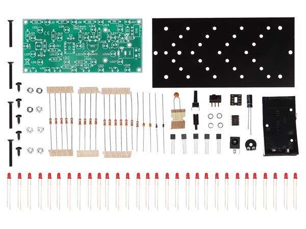 LED vejviser pil - 28 LED, 9-15V (loddekit)