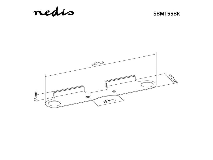 SONOS® BEAM™ vægbeslag - Sort