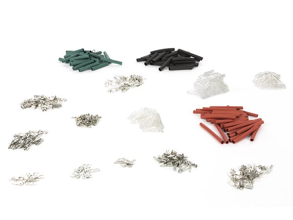 Kabelsko stiksortiment til lavspændings-projekter (390 dele)