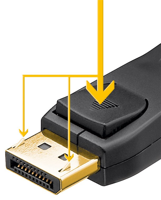 DisplayPort 1.4 kabel (8K), Sort (3m)