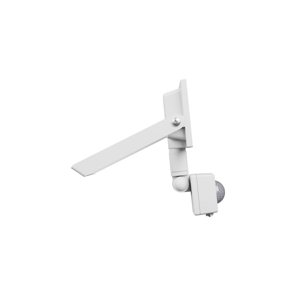 Noctis Lux 4 projektør 10W Varm hvid med PIR sensor, 230V, IP44, 94x150x53mm, hvid - Ideel til udendørs belysning