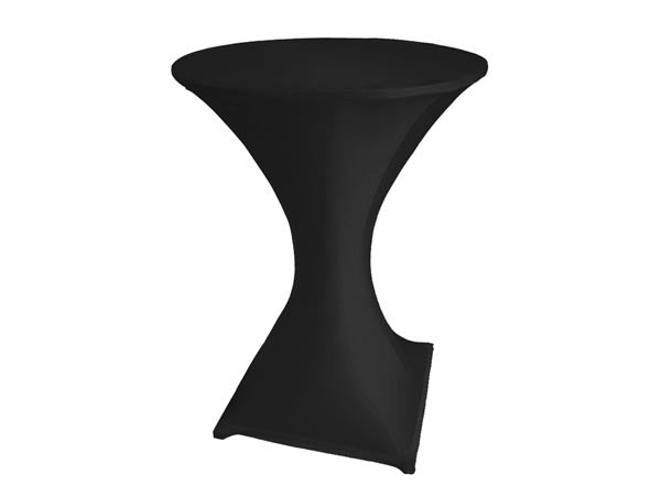 Strækdug til høj cafébord - Ø80 x 110cm, Sort