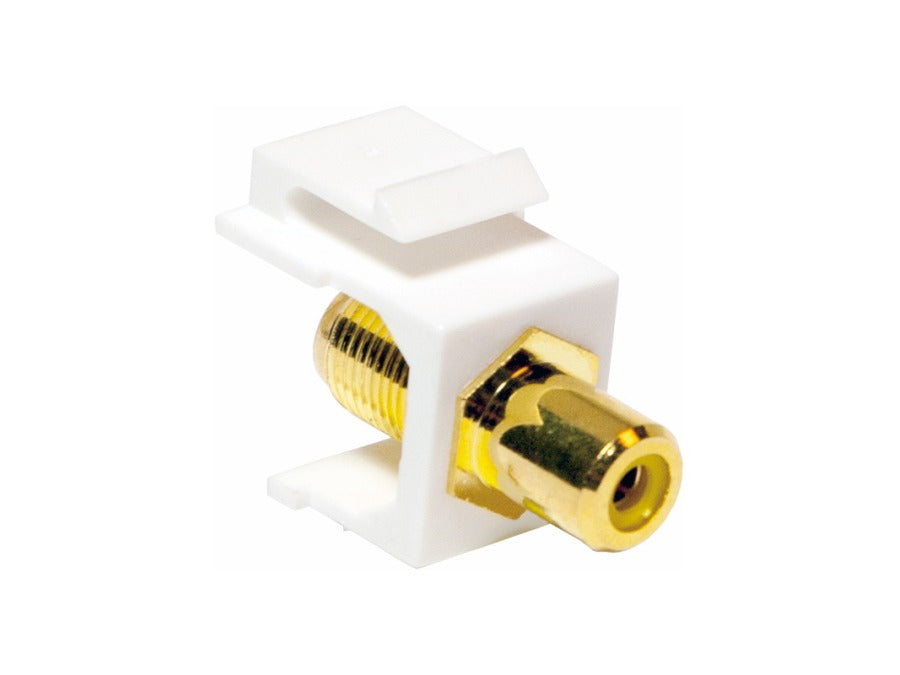 Keystone RCA Hun (Gul) til F hun, Hvid