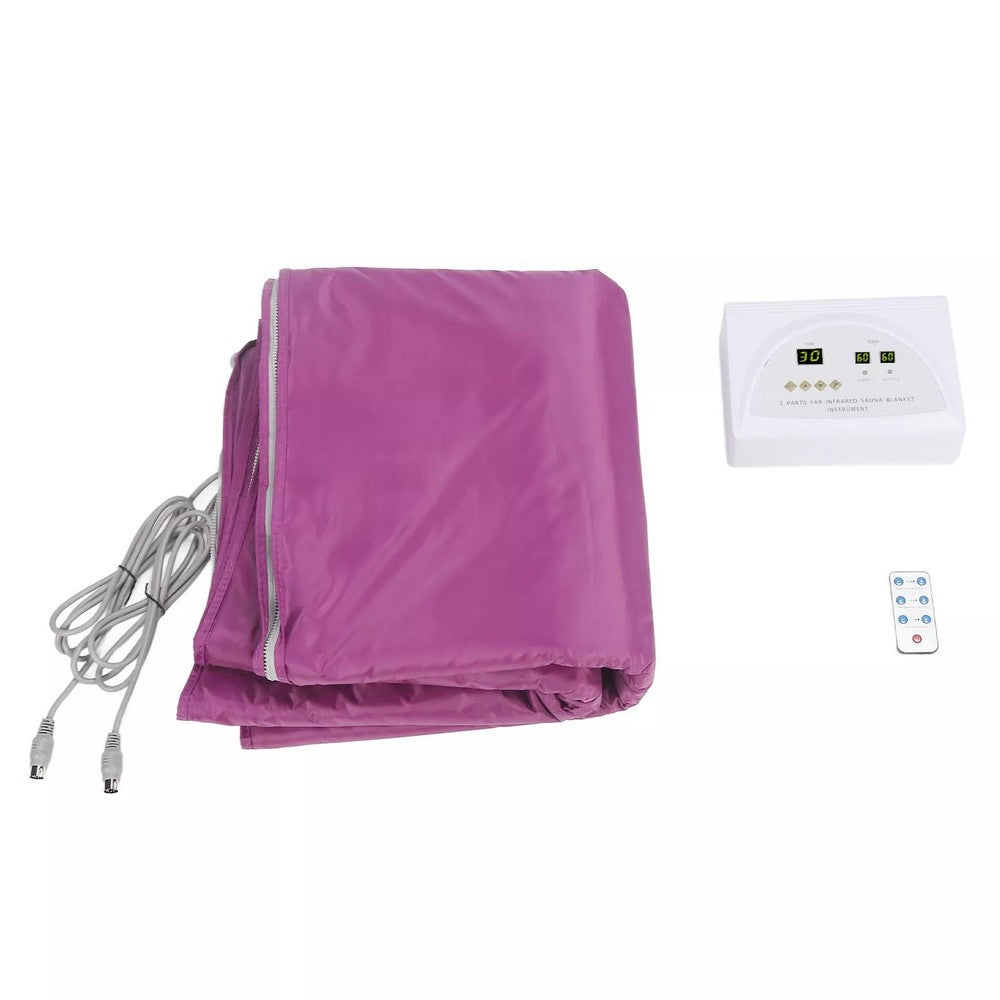 Vitality Saunatæppe med 2 Varmezoner, 730W - Infrarød, fjernbetjening, 230V, Wellness til hjemmet