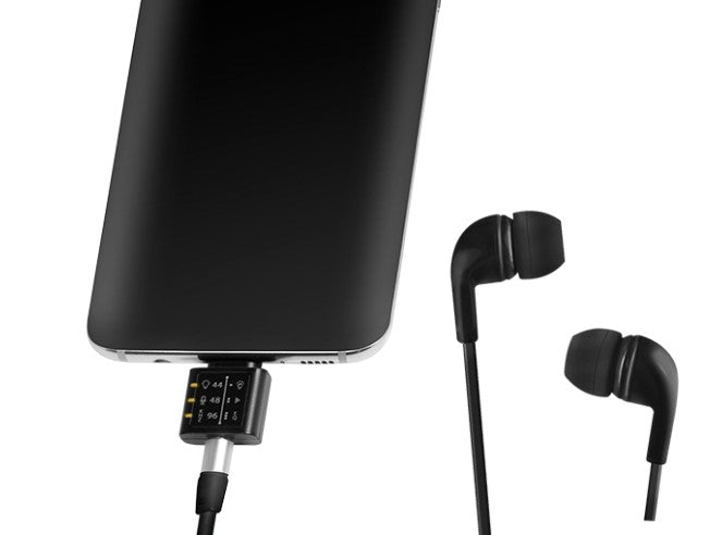 USB-C til 3,5mm JACK adapter m. EQ amp. 44/48/96kHz / 24-bit