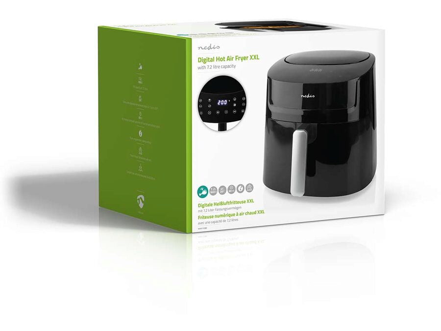 Hot AirFryer - 7,2L 240 min. timer, 8 programmer, Sort