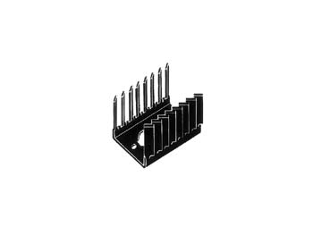 Køleplade - TO220 u. printben 13.5°C/W (48x26x14mm)