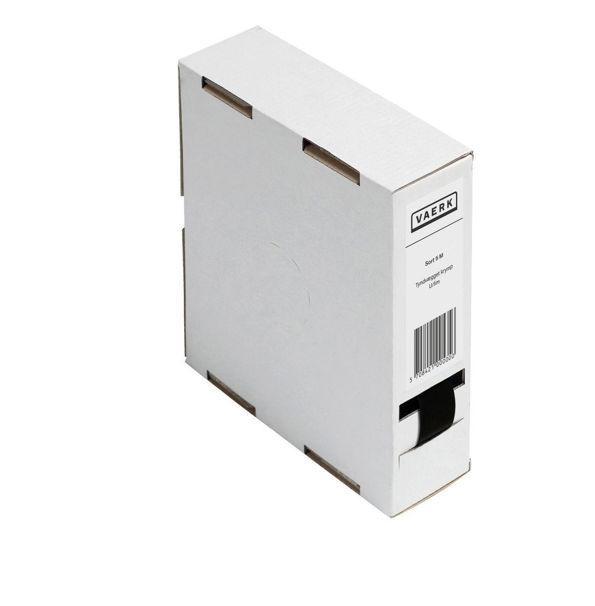 Tyndvægget krymp uden lim minibox 6,4 mm, 10 m