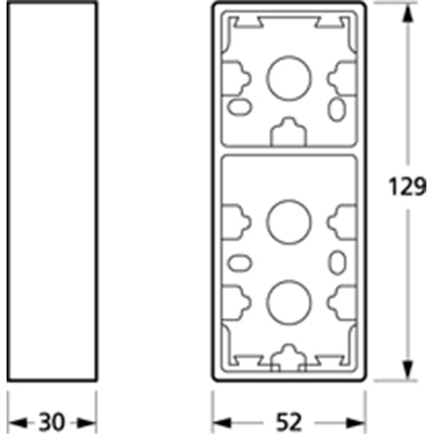 LK Fuga underlag 2½ modul - hvid