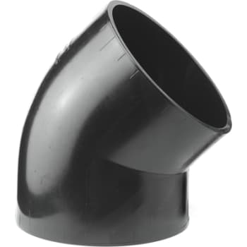 Geberit 90 mm 45° sort PEH-afløbsbøjning