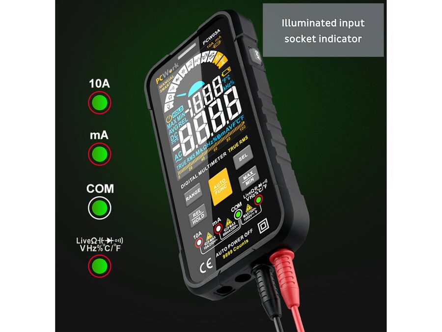 PCW03A Digital Multimeter, Smart, Sand RMS