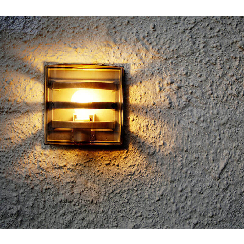 L & K Design Delta væg E27 Aluminium grå