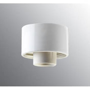 Loftlampe lige, E27, gevind 84,5 mm, hvid, IP54