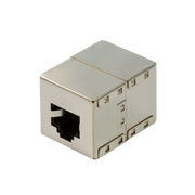 CAT6 modular mellemled - 2 x RJ45(8P8C) hun, skærmet, Metal