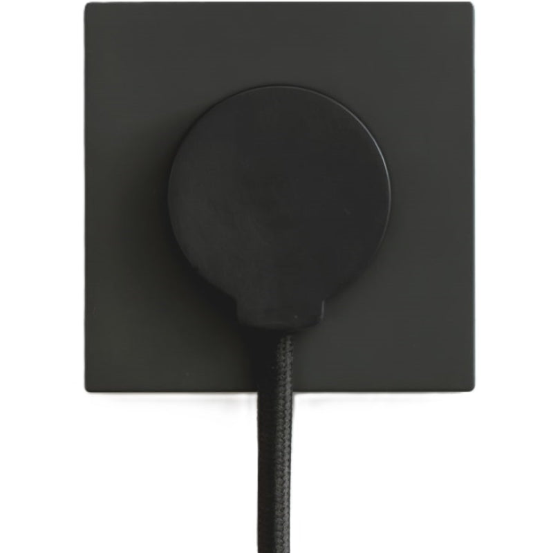 NORM flad stikprop, sort - Schuko