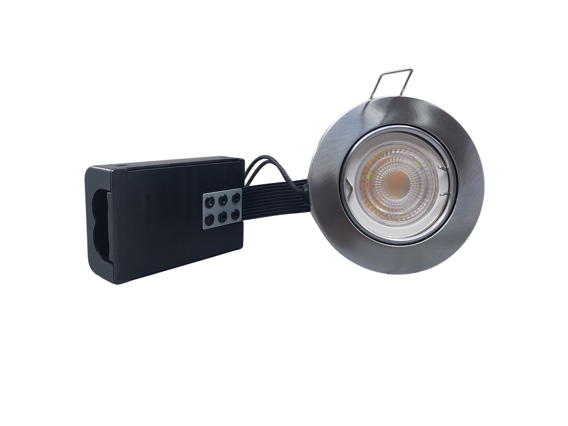 Pro indbygningsspot m. dæmpbar 4,5W Osram LED pære - Super farvegengivelse - Børstet