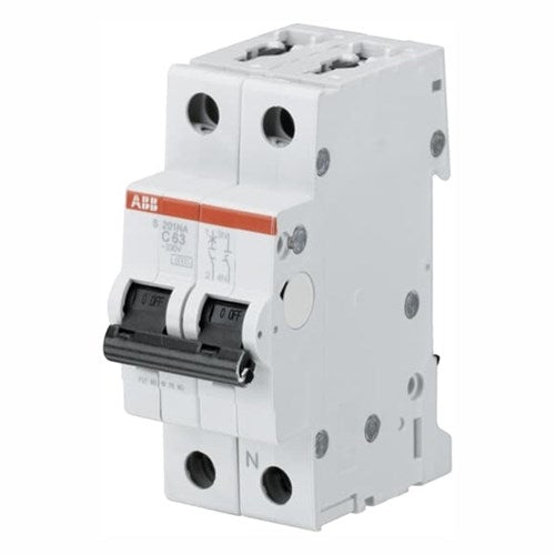 ABB automatsikring 1P+N 16A C 6kA 2M