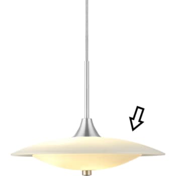 Glas (topglas) til Baroni pendel, Ø30 cm, opal hvid