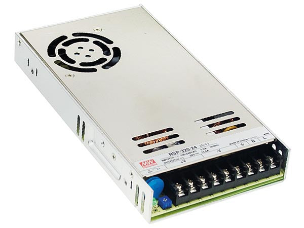 Strømforsyning til indbygning - 24VDC / 13,4A / 321,6W