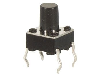 TACT mikrotrykkontakt - 6x6mm, H=9,5mm OFF-(ON)