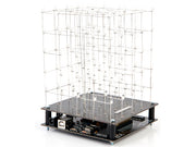 K8018W - 3D LED kube, 5x5x5 hvide LED, programmerbar via USB