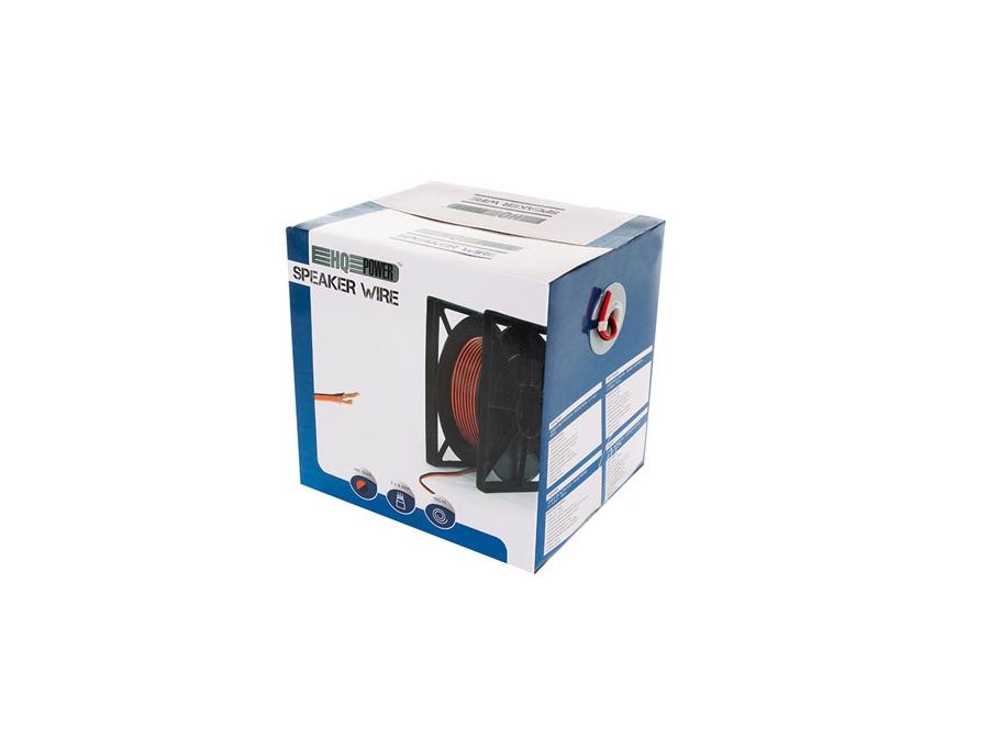 Højttalerledning - 2x4mm² CU, rød/sort (metervare)