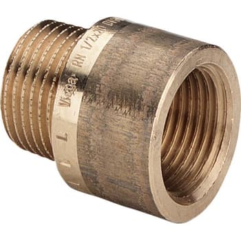 1/2" x 12,5 mm Rødgods Silicium Bronze haneforlænger