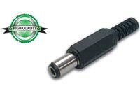 DC stik - Ø5,5/2,5mm x 9mm i plasthus