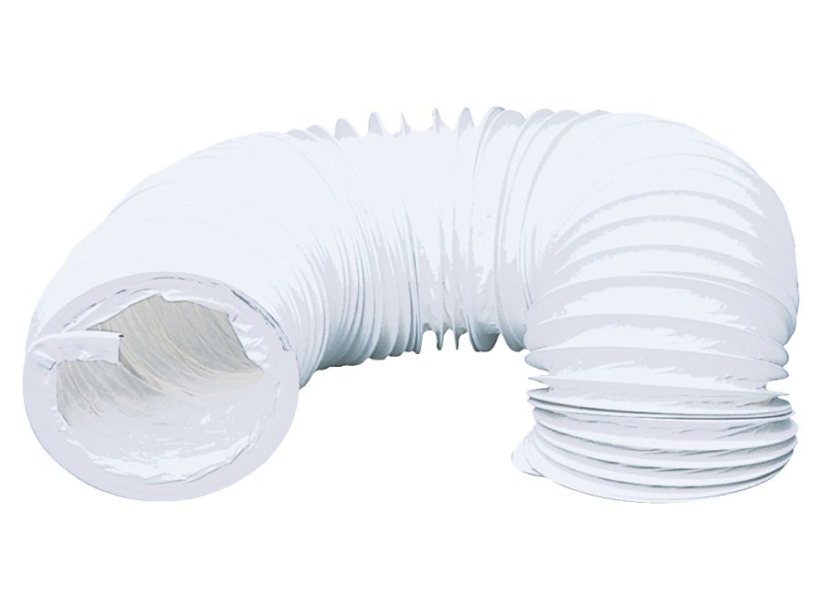 PVC Flexrør - Ø102mm x 6m, Hvid