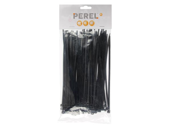 Kabelstrips - 4,6x200mm, Sort (100 stk.)