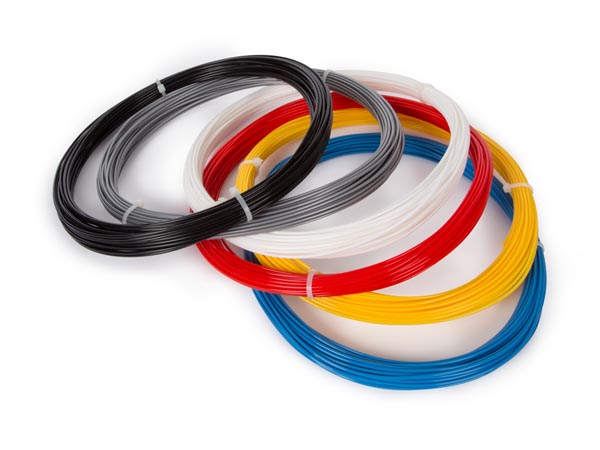 ABS filament-sortiment - Ø1,75mm, 6 farver