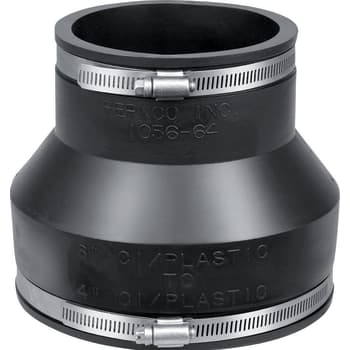 Fernco 75-88/98-115 mm kobling 110 mm t/støbejern DN65, i jord