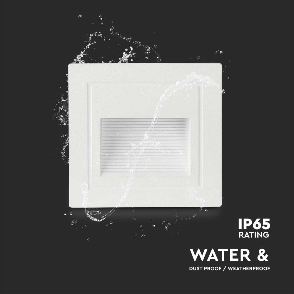 5W LED Trinlys - 3000K, hvid hus, effekt 5W, 380lm, RA80, IP65