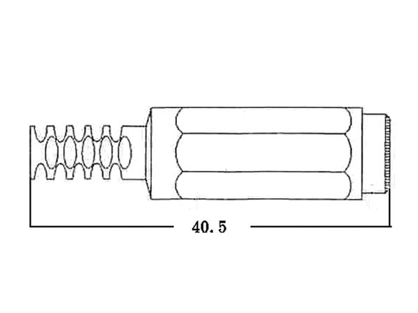 DC forlængerstik - 5,5/2,5mm x 9,5mm, Plasthus (HQ)
