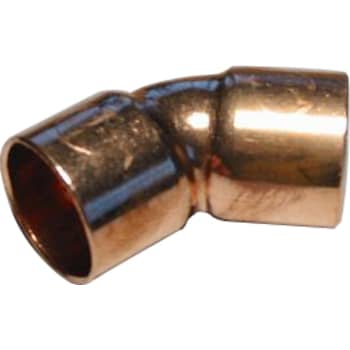 28 mm Lodde bøjning 45° muffe/muffe