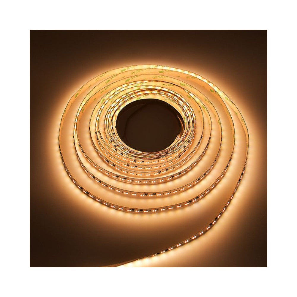 5m LED strip med dæmpbar varm til kølig belysning - 17W/m, 24V, IP20, 224 LED pr. meter, RA95