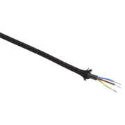 Stofledning VDH 180° 3G0,75 sort, H05SSD180, S100