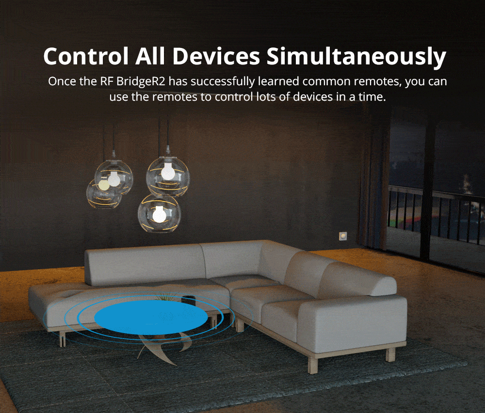 RF BridgeR2 - RF433MHz til Wi-Fi, Hvid