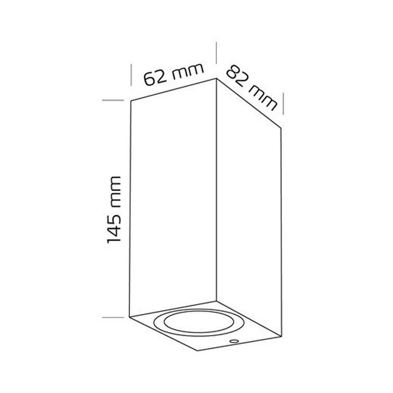 Nordtronic Liona udendørs væglampe 2x8W LED 3000K