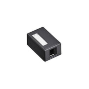 Office box 1 port, for 1 x Keystone konnektorer, sort