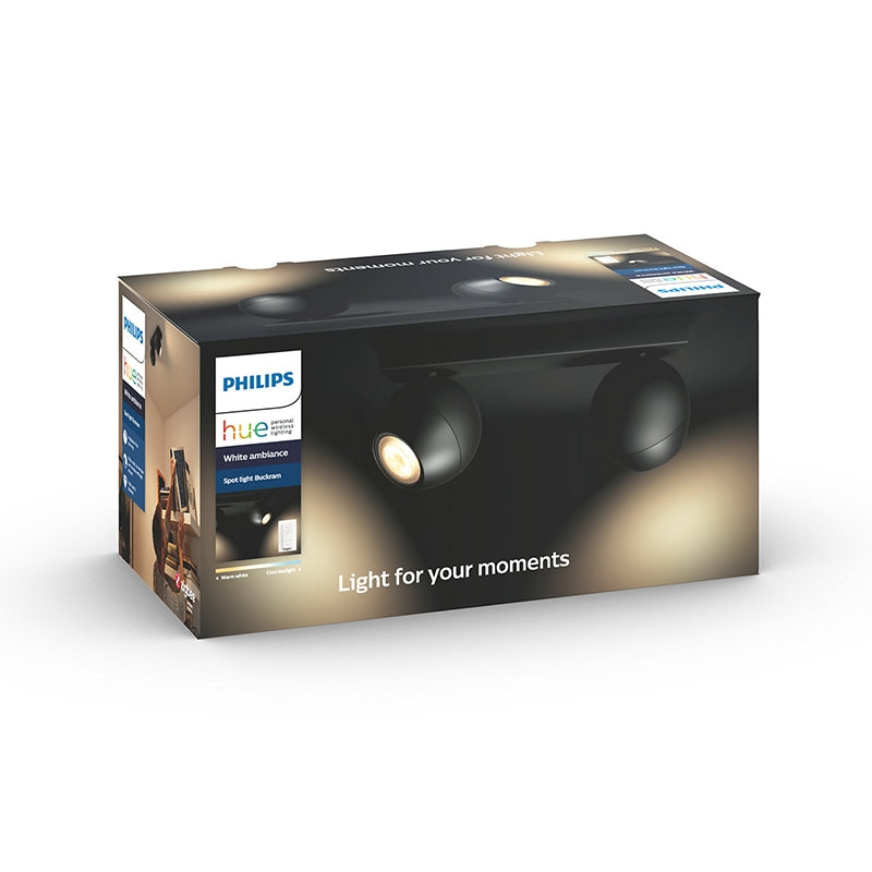 Philips Hue Buckram spot - Sort