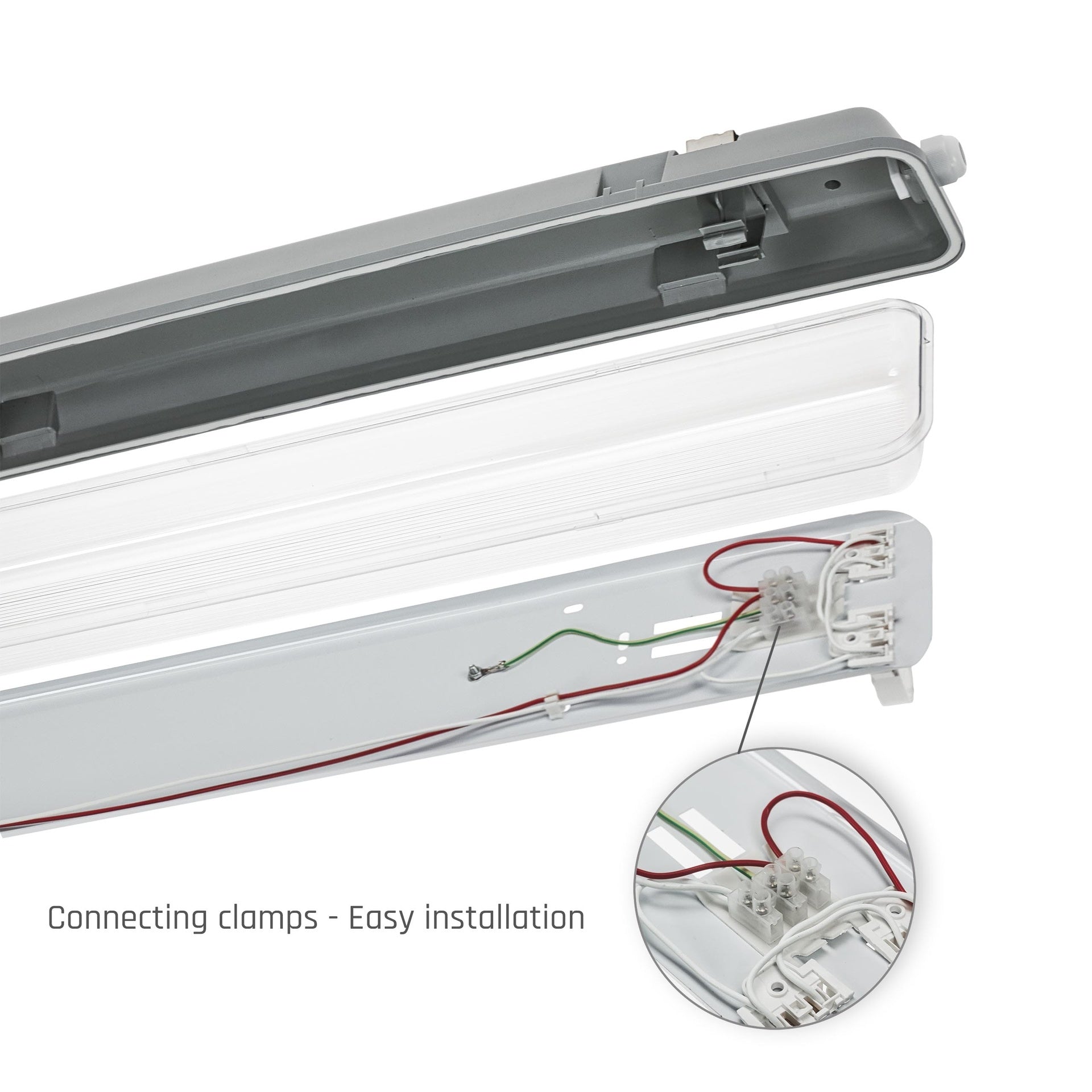 Limea LED armatur for LED rør 2x60cm IP65