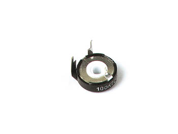 Vandret trimmepotmeter - 1Mohm, 15mm, spindel (PT15NV)