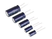 120uF / 400V Lodret elektrolyt, Ø18x35,5mm (105°C)