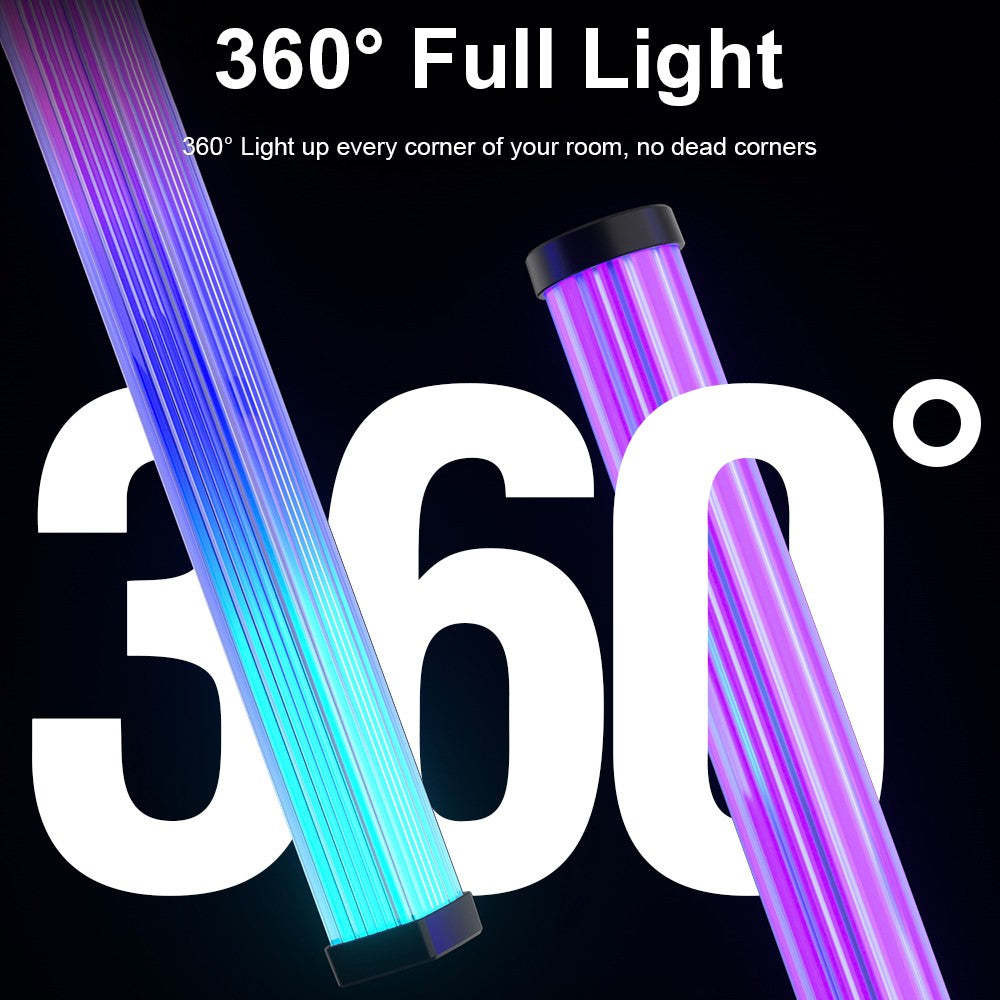 2 stk. 43cm RGBIC ambient light bar med Bluetooth og 5W effekt - USB-indgang 5V