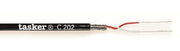 Mikrofonledning - 2 x 0,08mm², Ø3mm Sort (metervare)