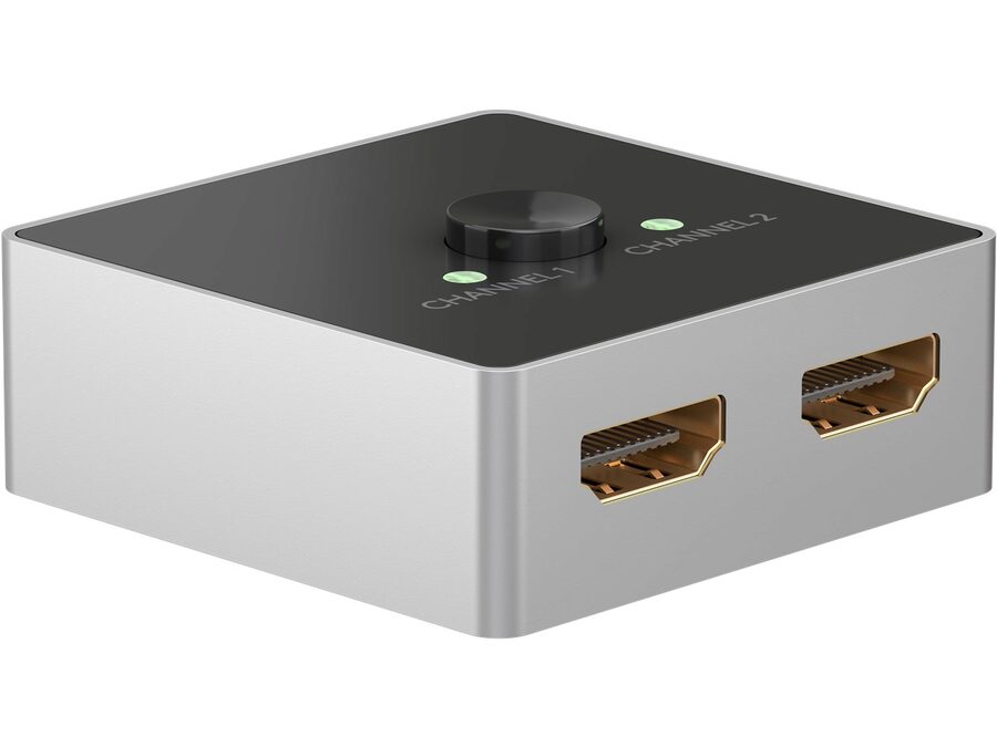 HDMI 2.0 switch - 2 ind til 1 ud, 4K/60Hz, HDCP