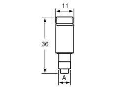 Tavlesikring - D01 13A, Sort (1 stk.)