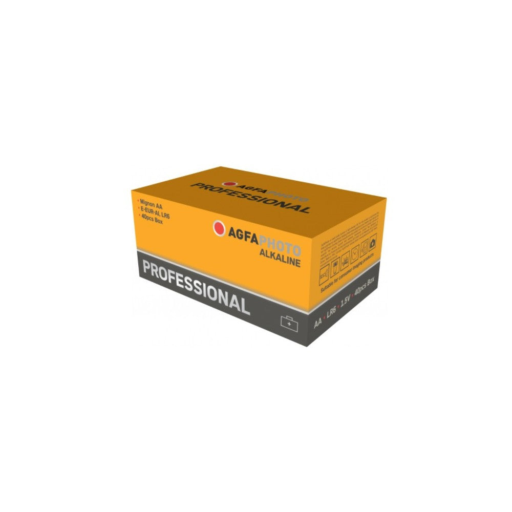 AgfaPhoto Professionelle batterier, 40-pak, alkaline, 1,5V