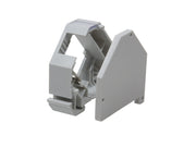 DIN-skinne adapter til 1x RJ45 Keystone modul, plast
